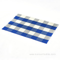 Cotton Buffalo Plaid Door Rug Black White Strip